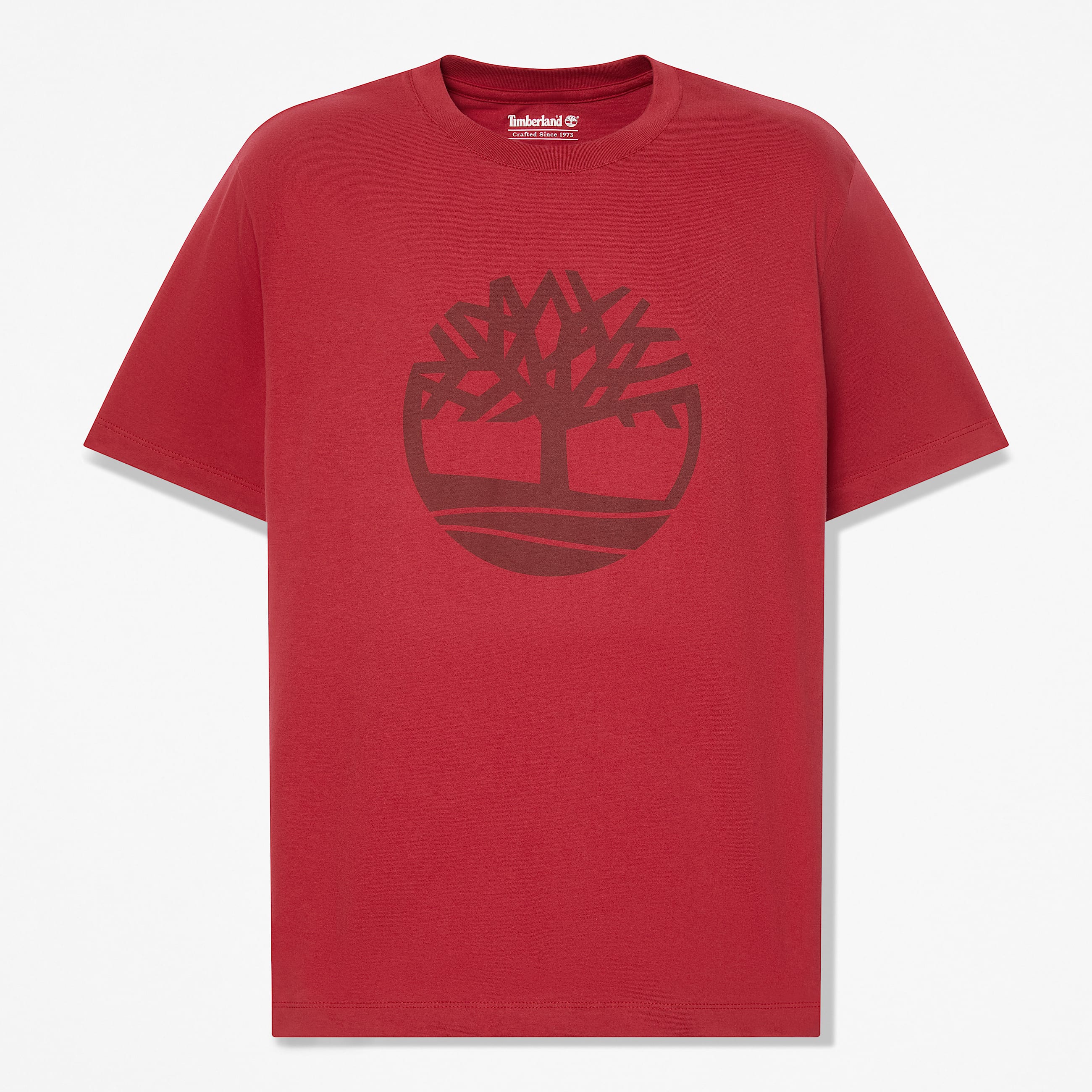 Mens Northwood Tree Logo ShortSleeve TShirt TBL Rhythmic Red HERO