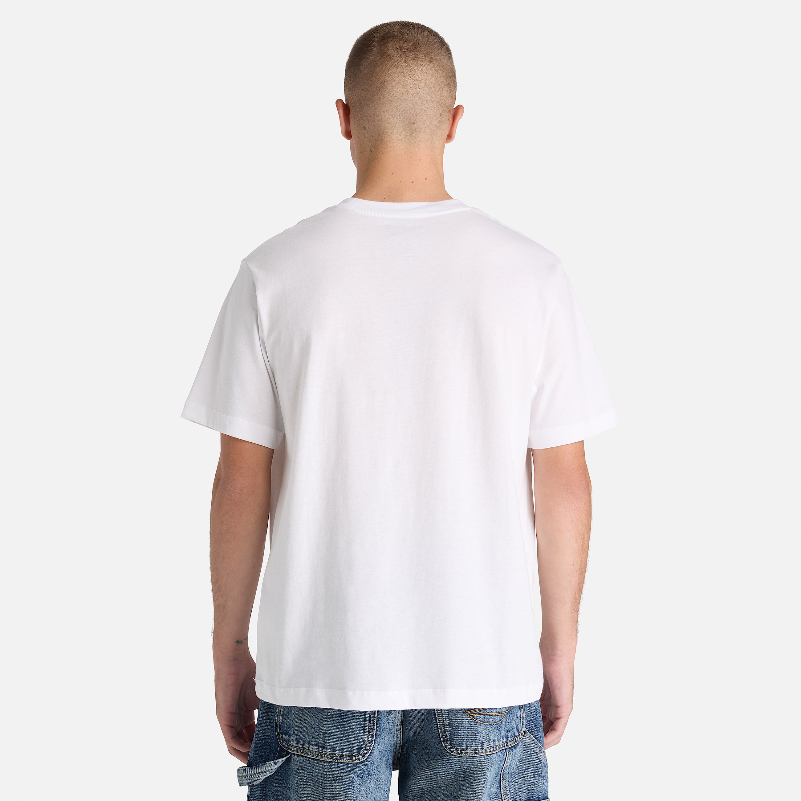 Mens Northwood Linear Logo ShortSleeve TShirt TBL White ALT8