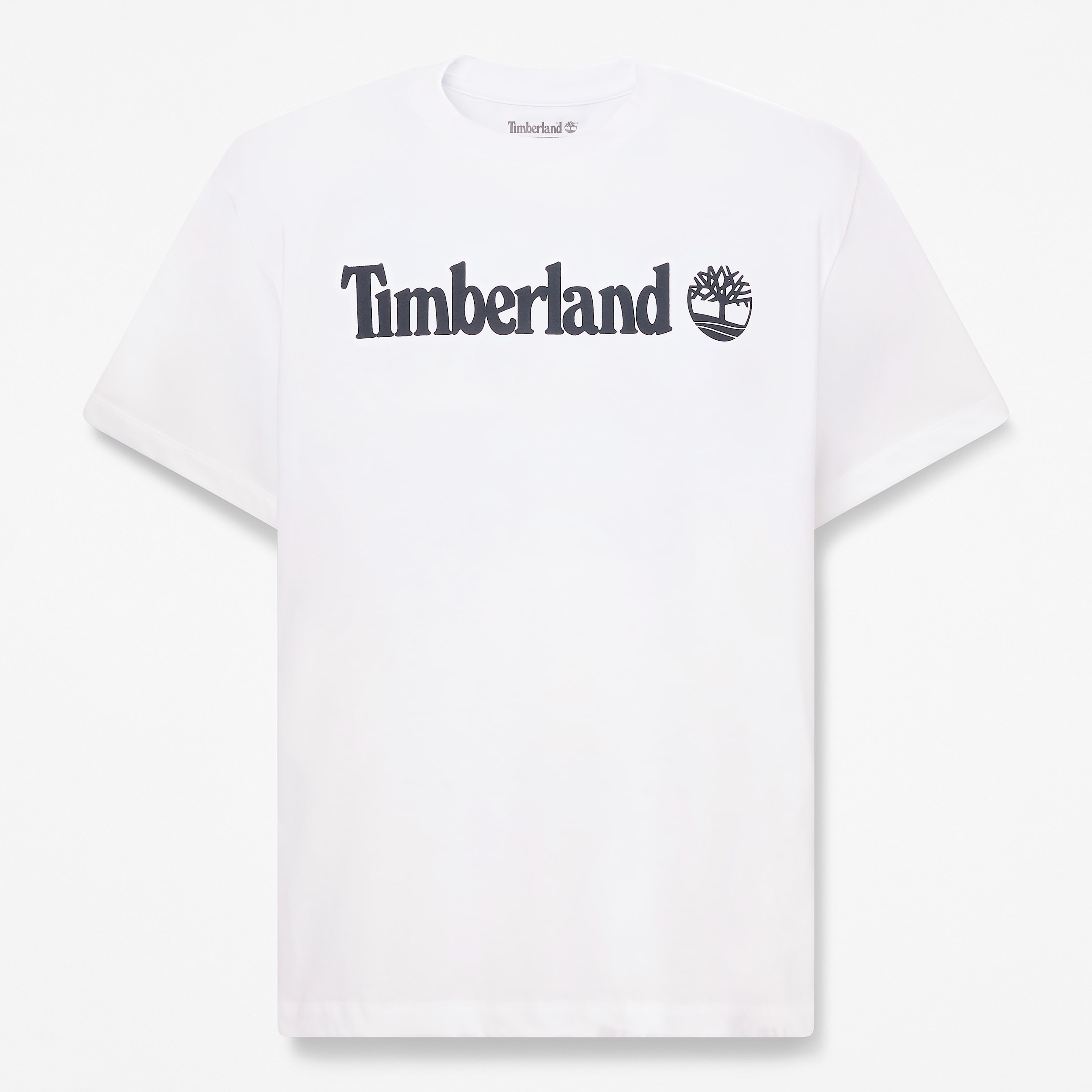 Mens Northwood Linear Logo ShortSleeve TShirt TBL White HERO