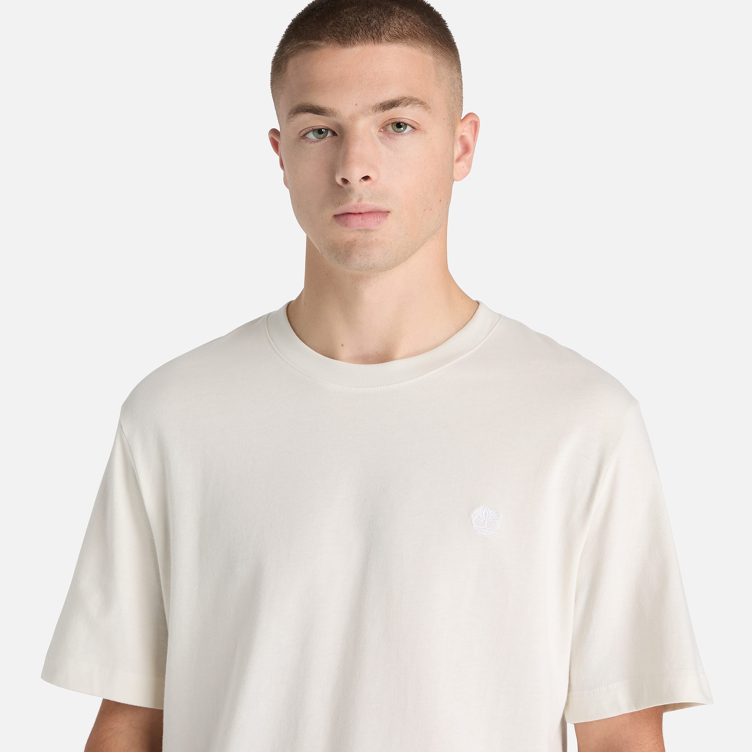 Mens Oyster River Regular ShortSleeve TShirt TBL Vintage White ALT3