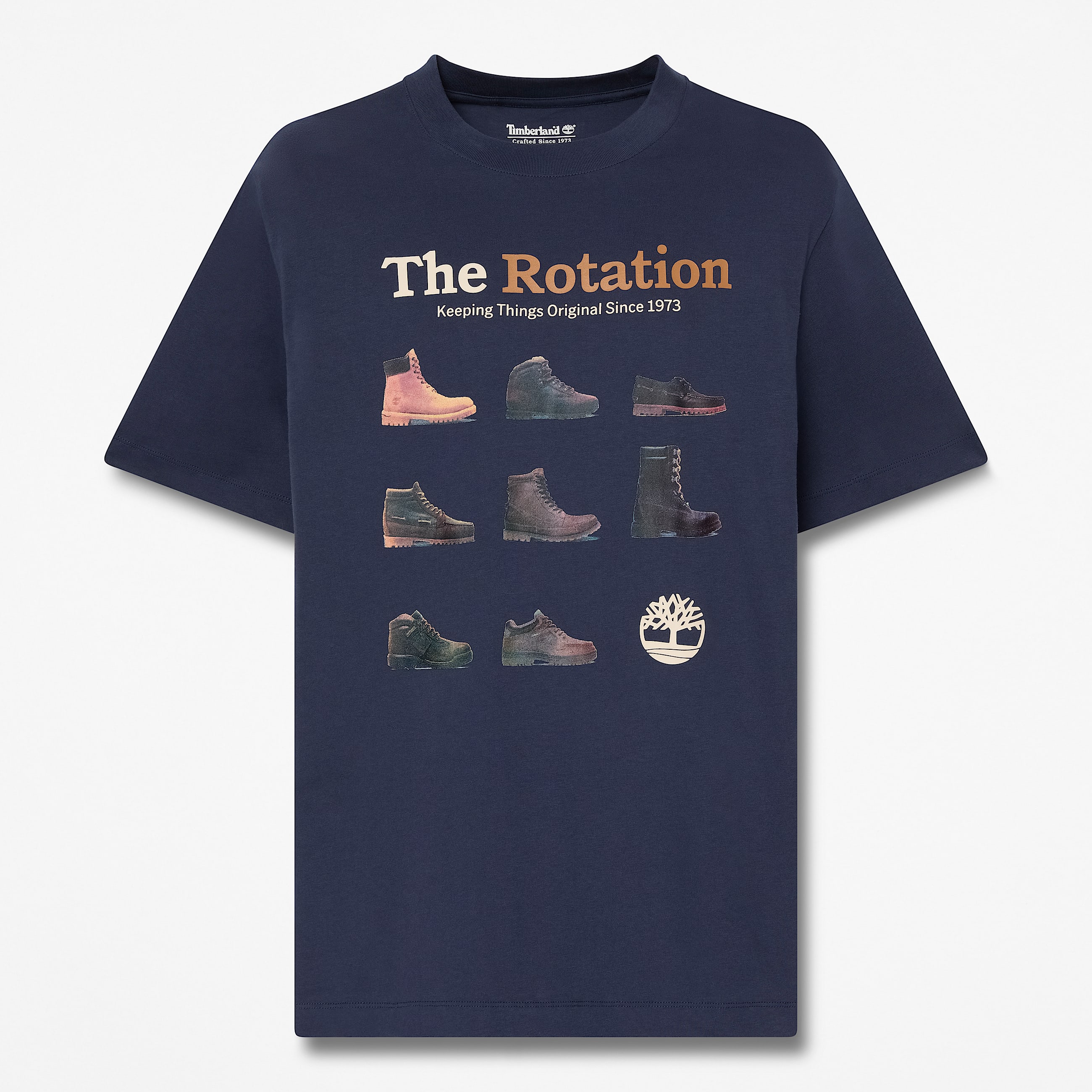 Mens Iconic Footwear ShortSleeve TShirt TBL Mood Indigo HERO