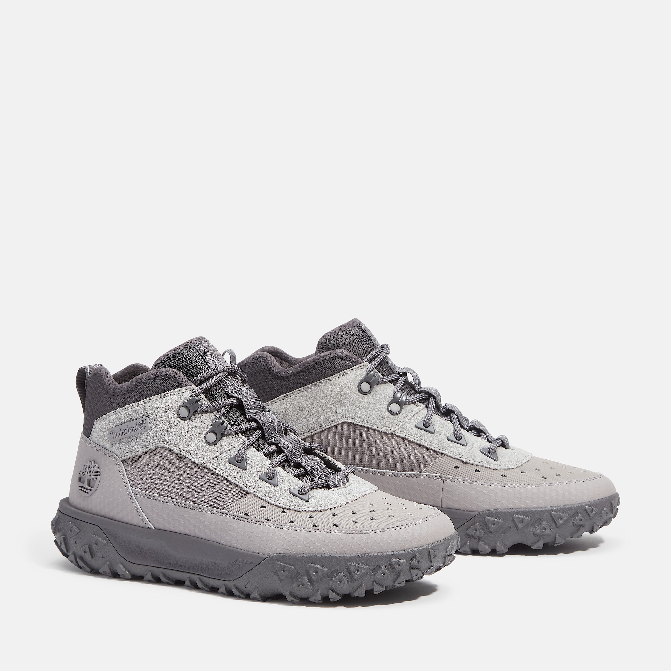 Mens GreenStride Motion 6 Mid Sneaker TBL Grey Helcor Leather ALT4