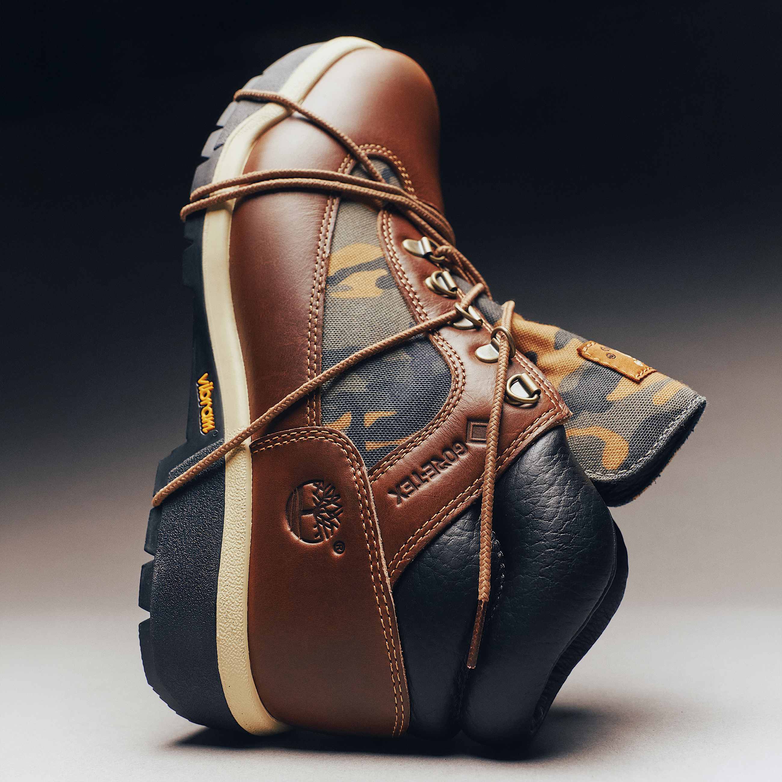 Botas de campo para Hombre con membrana GORETEX TBL Marrn de grano completocamuflaje ALTA