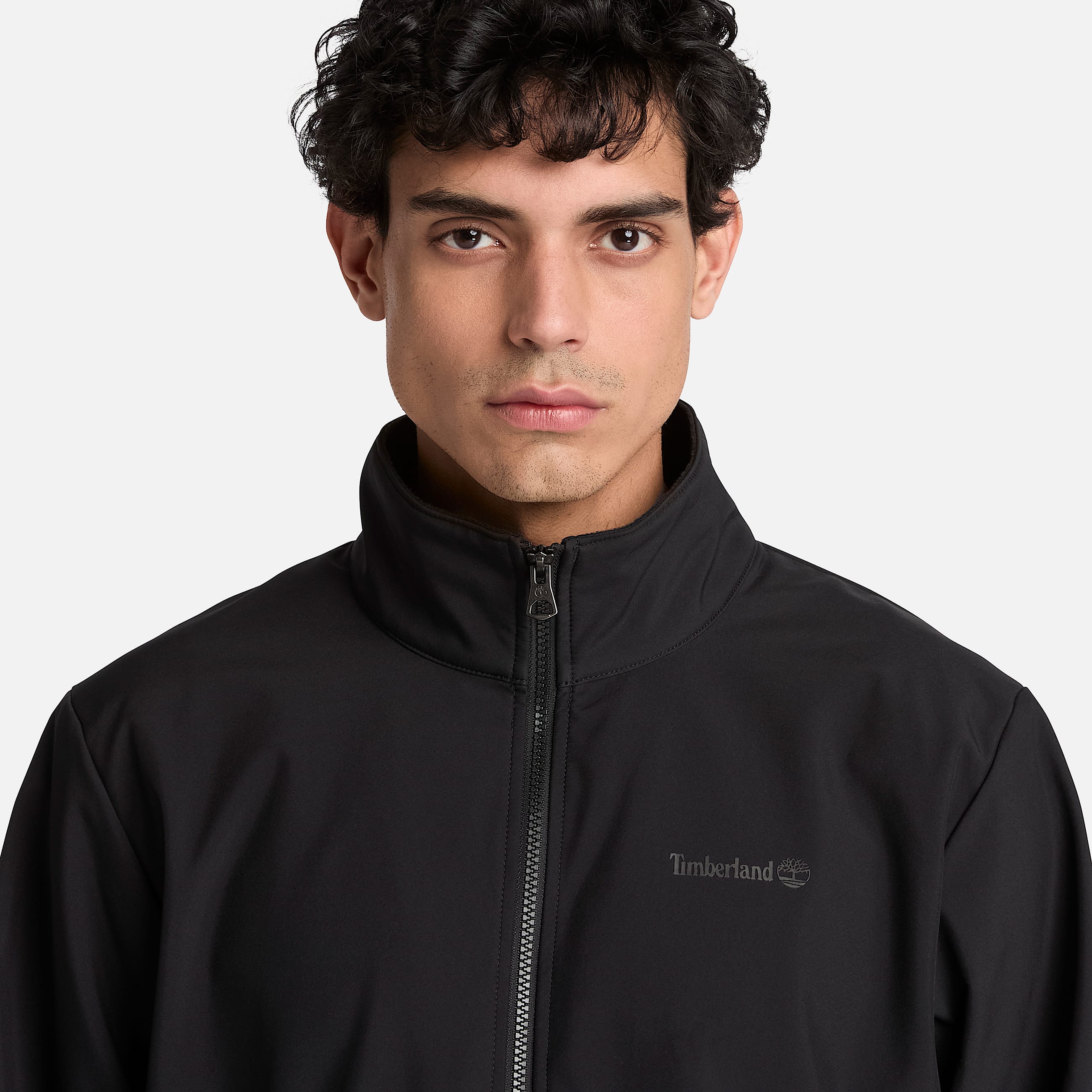 Mens Windproof FullZip Softshell Jacket TBL Black ALT3