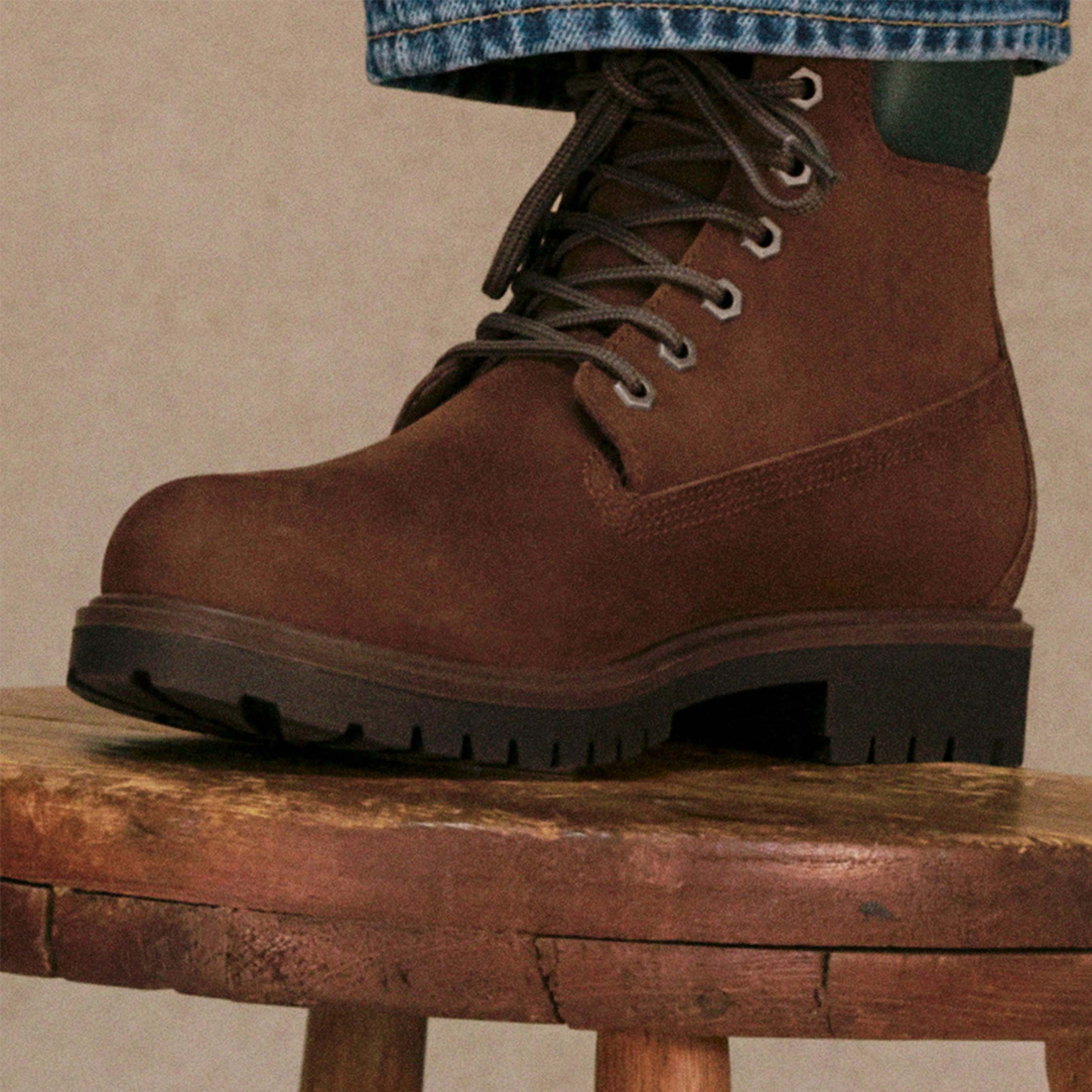 Botas Timberland Heritage de 6 pulgadas impermeables para Hombre TBL Nobuck marrn oscuro ALTB