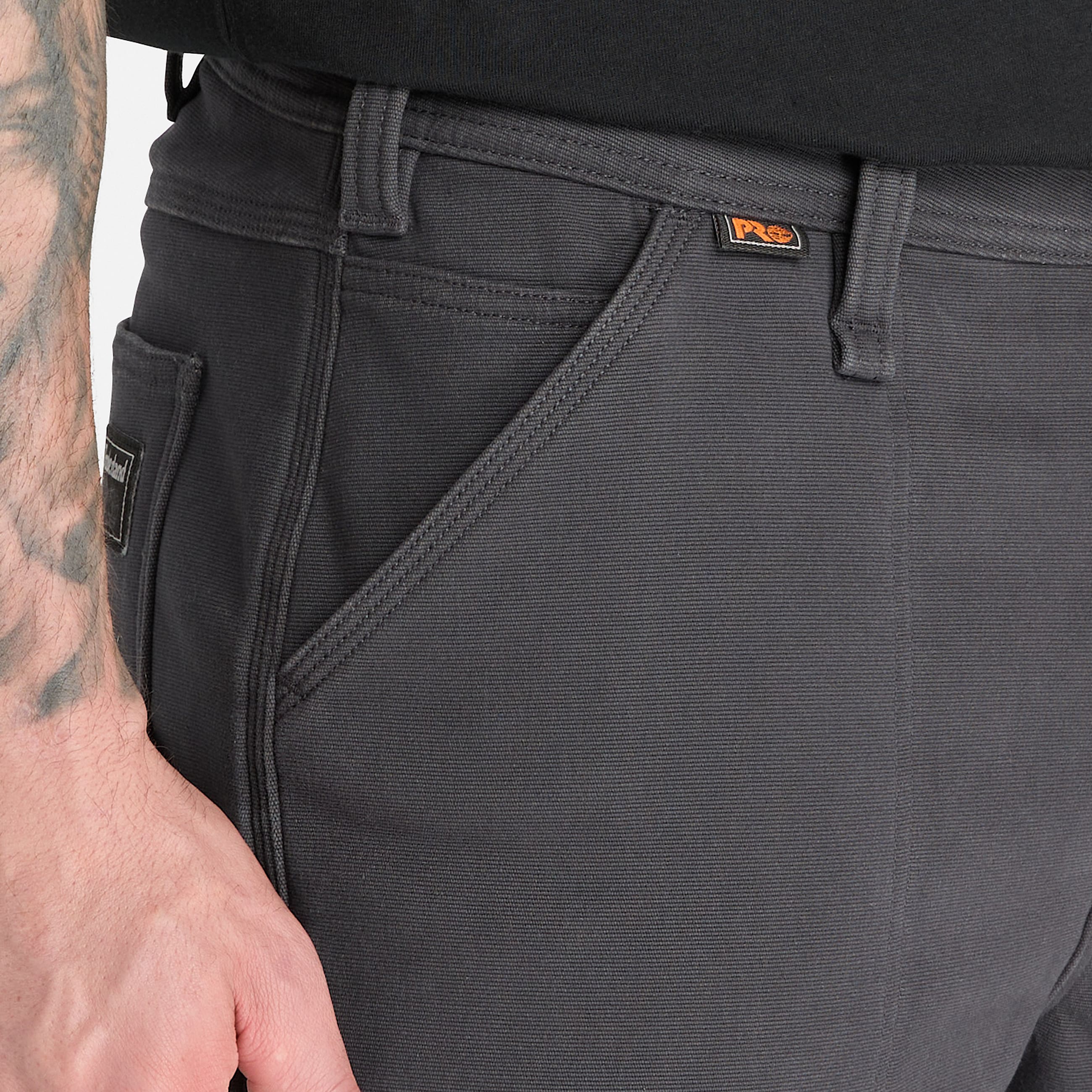 Pantaln de trabajo Timberland PRO de lona con elasticidad y tratamiento Bonded para Hombre TBL Asfalto ALT4