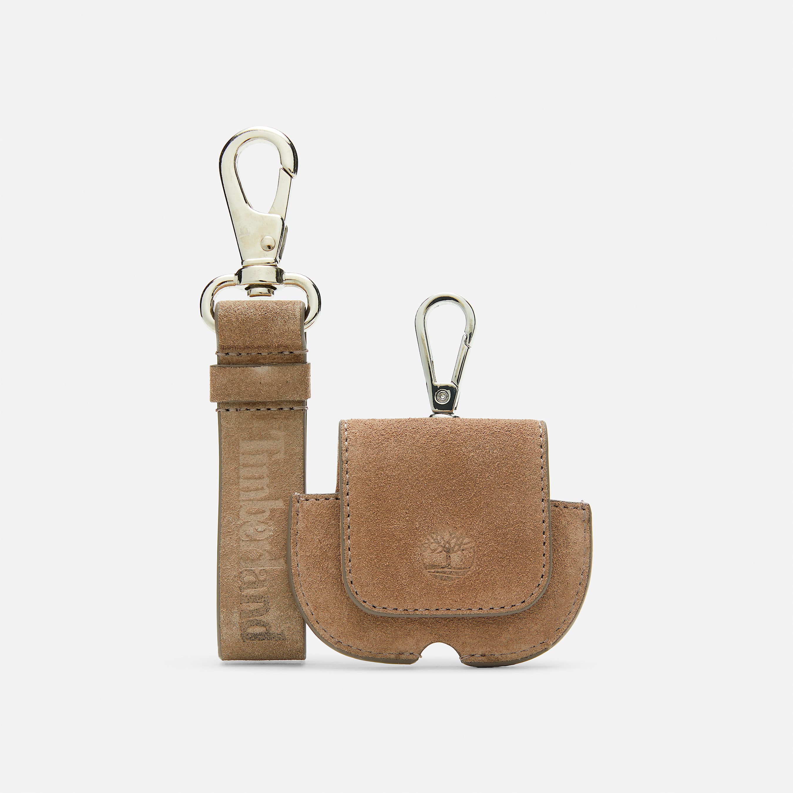 Carabiner Keyring With Leather Details