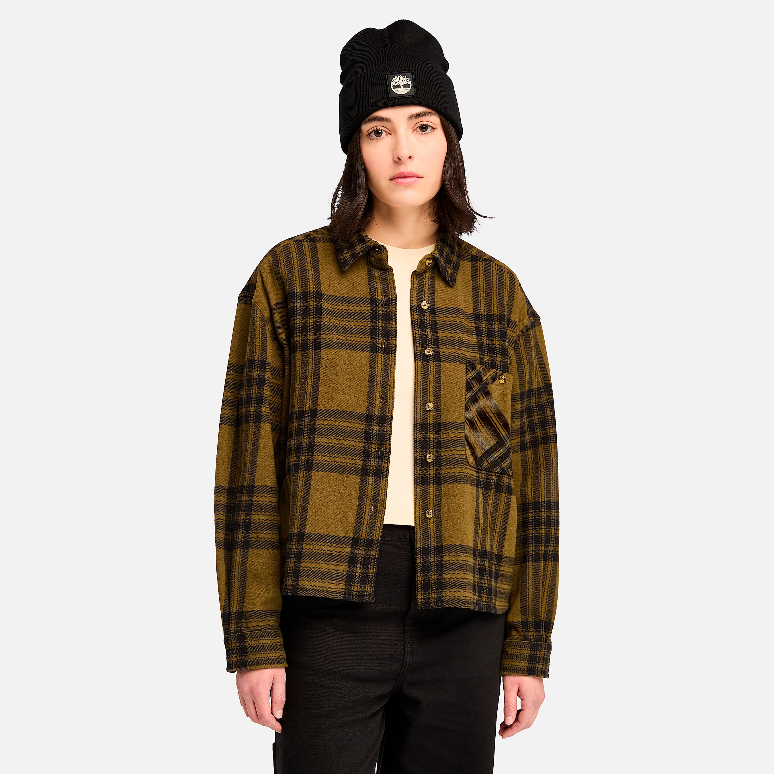 Women's Heavy Flannel Long Overshirt