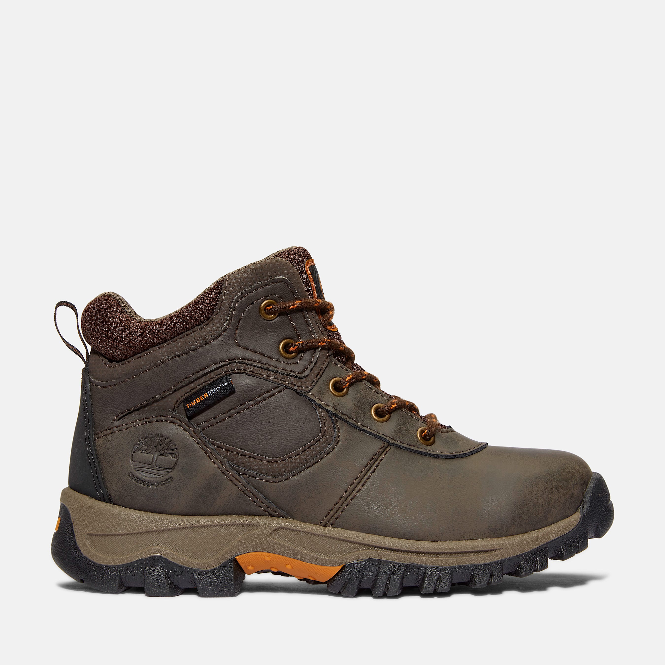 Kids leather walking boots top