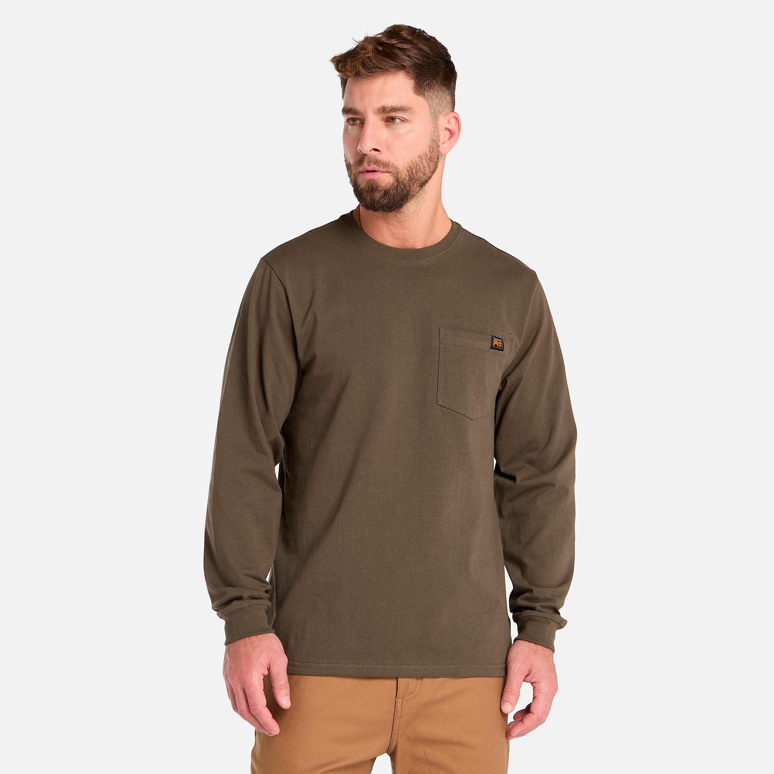 Men s Timberland PRO Cotton Core Flame Resistant Long Sleeve Henley