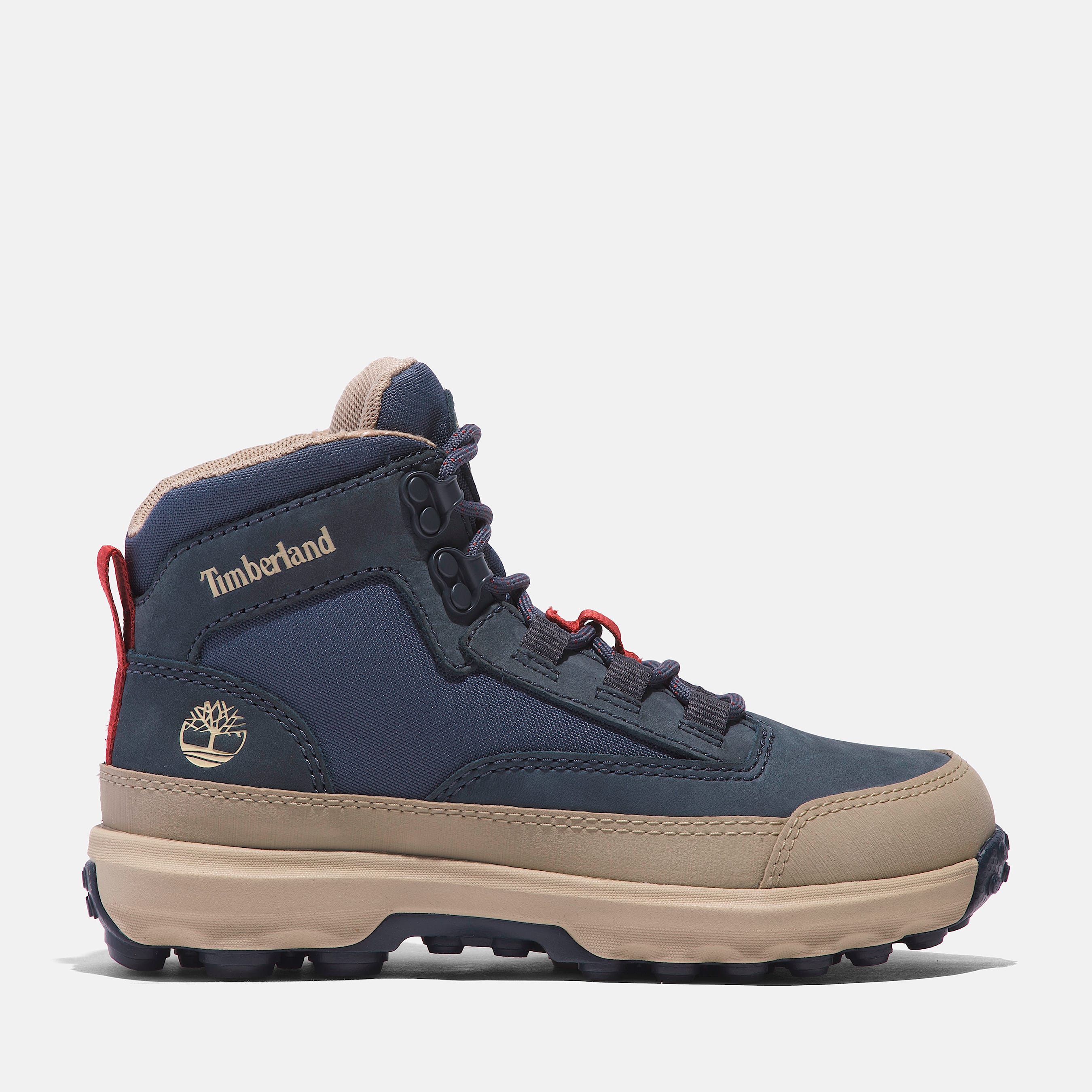 Timberland Youth Converge Mid Boot in Dk blu nubuck