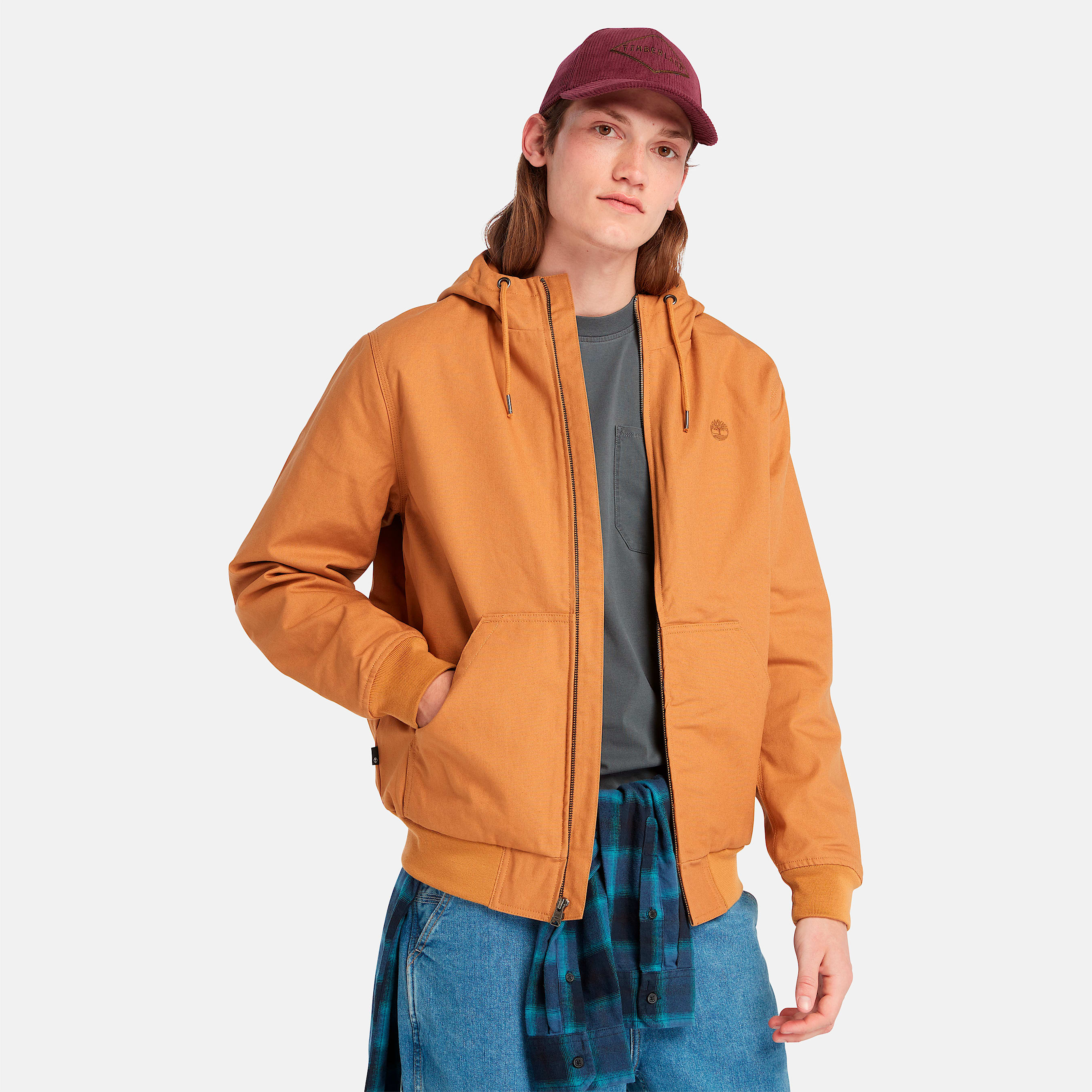 Canvas bomber jacket hot sale