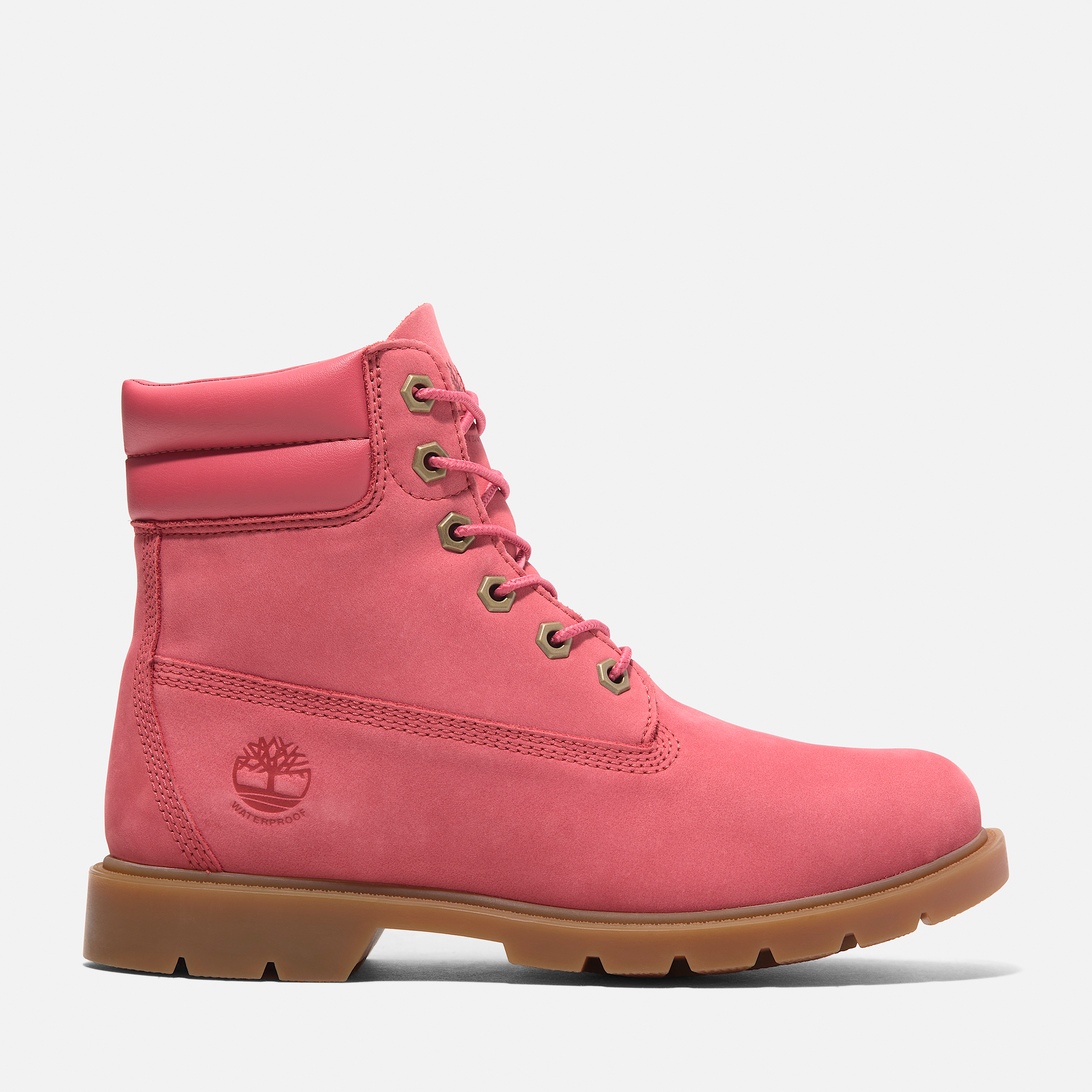 Pink timberland style boots 2025