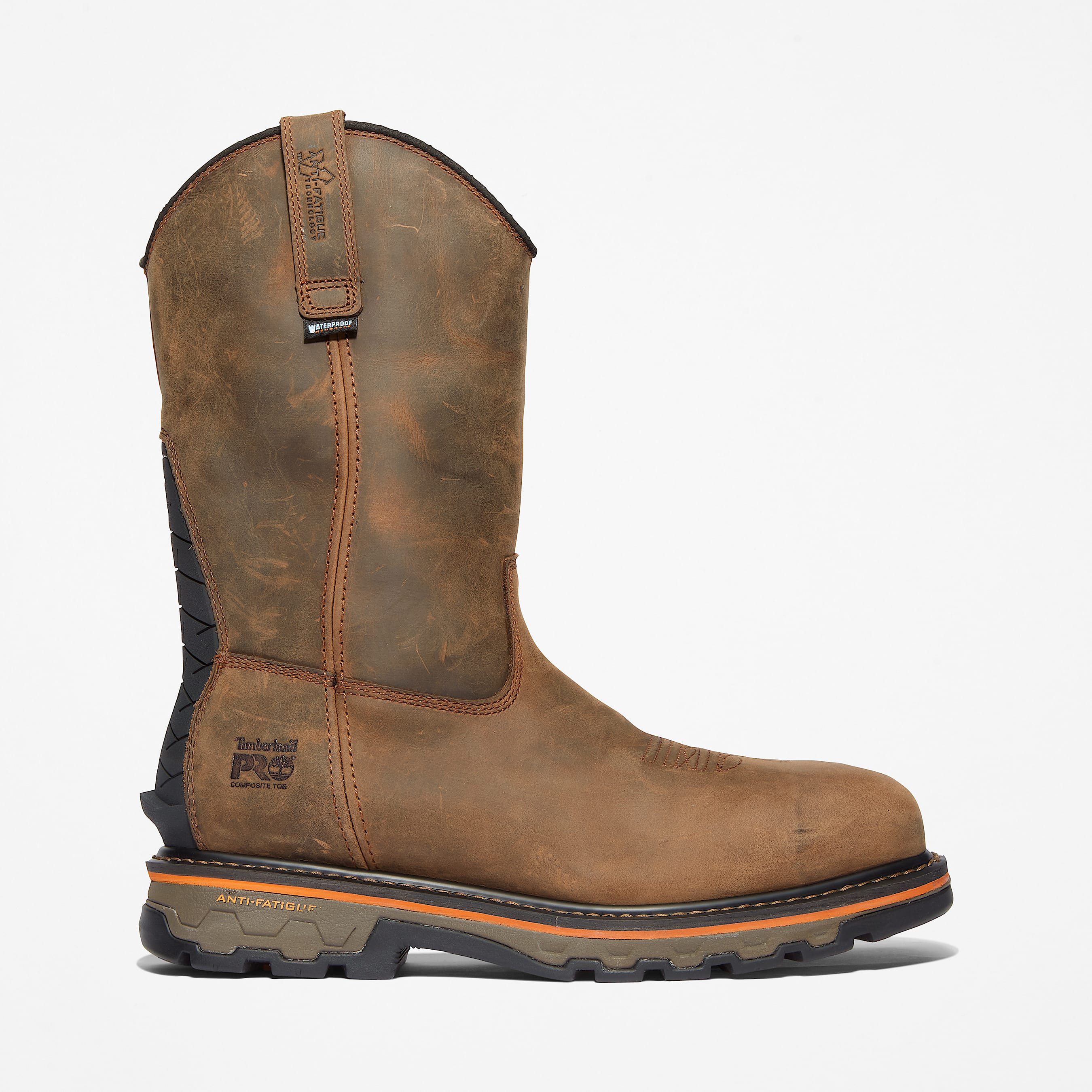 Men's pull on work boots cheap store
