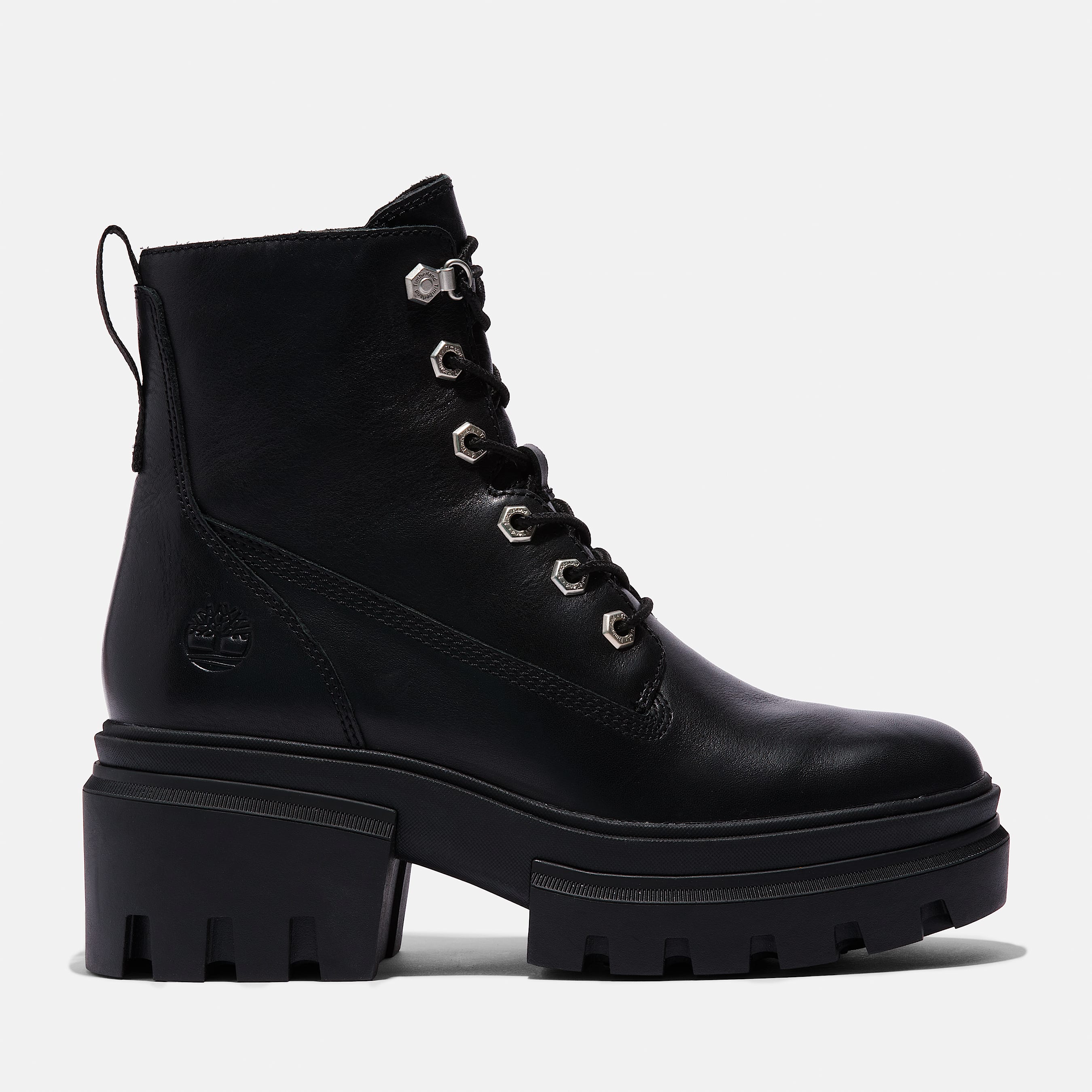 Black lace up ankle boots ladies top