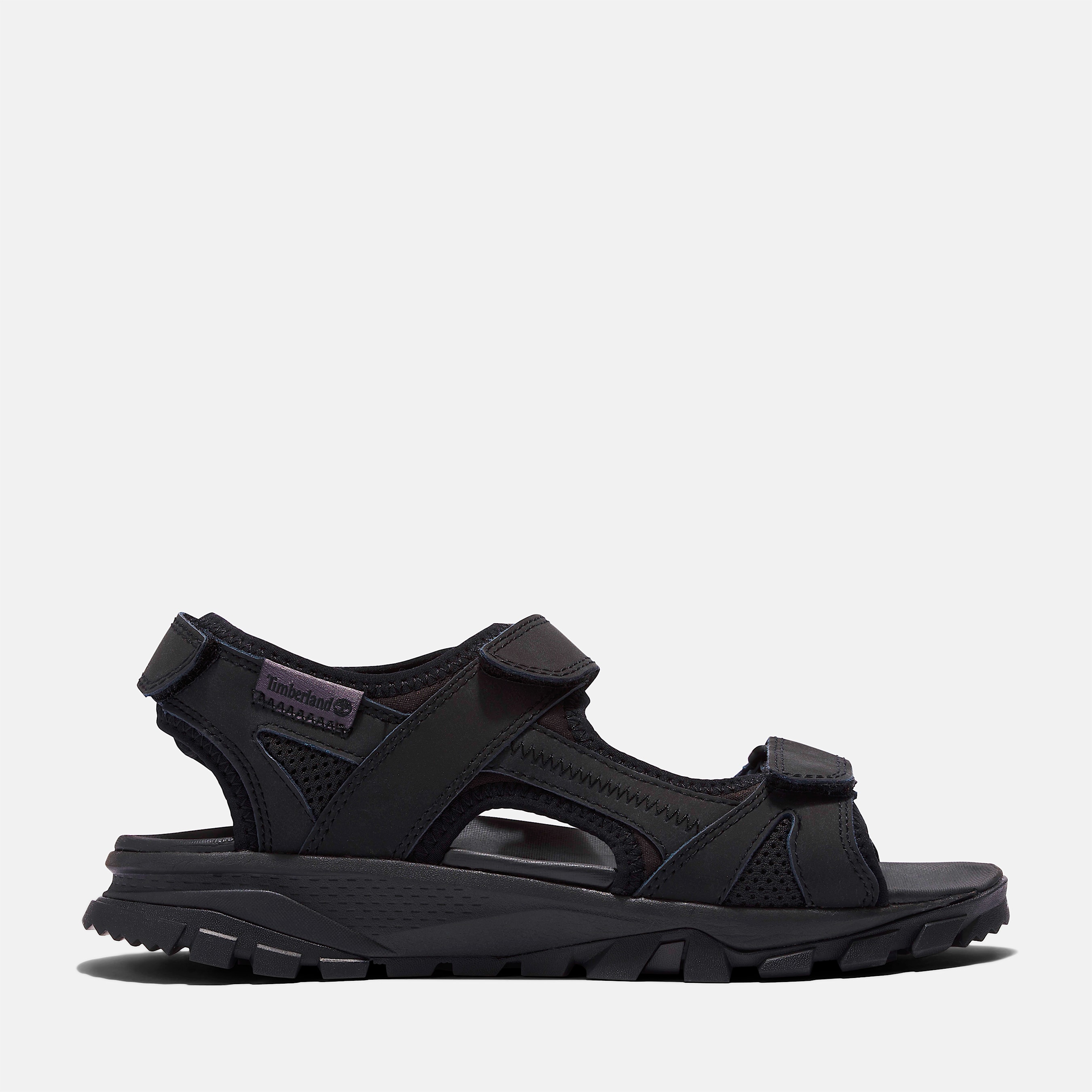 Black timberland sandals clearance