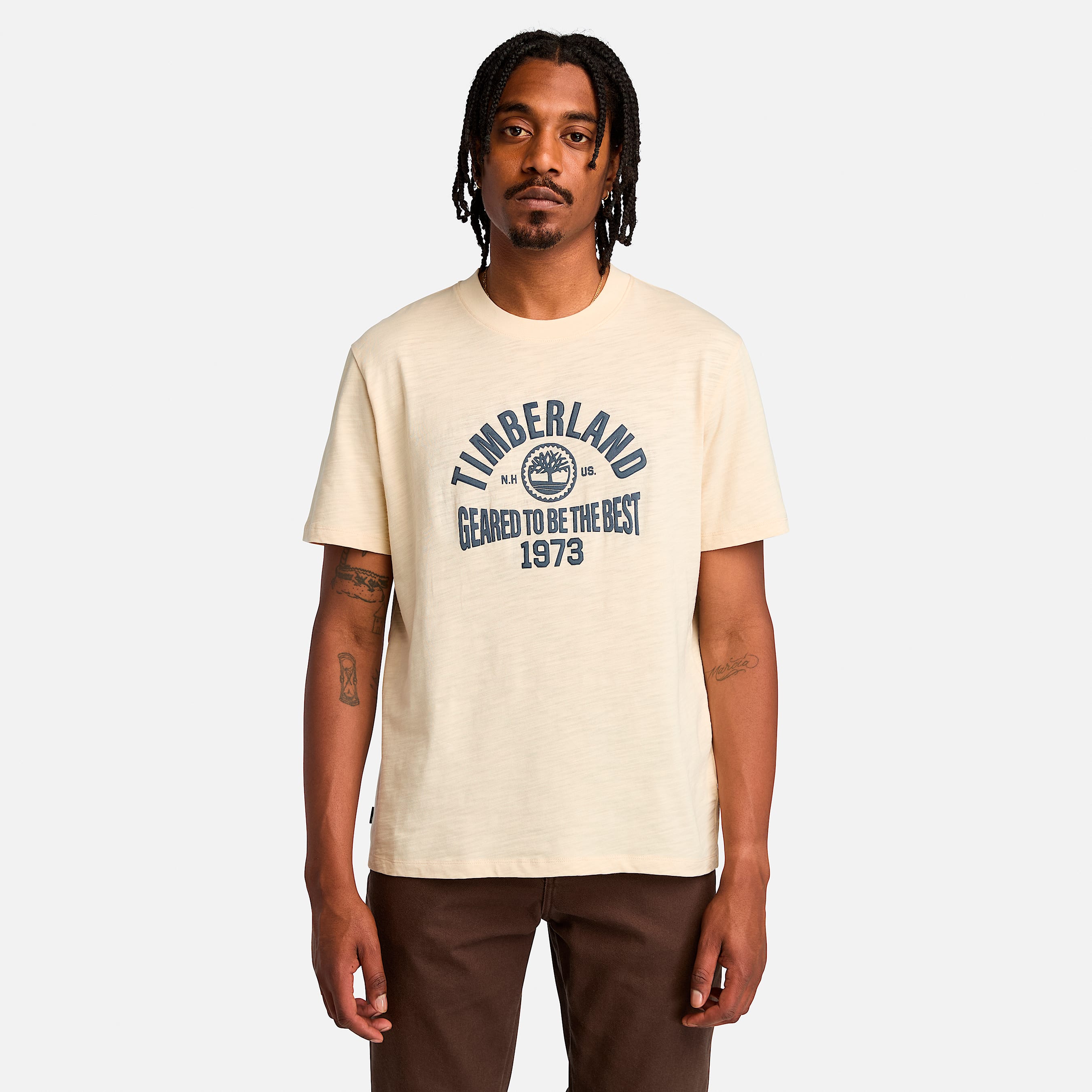 T shirt de manga corta Seasonal Logo Graphic para hombre