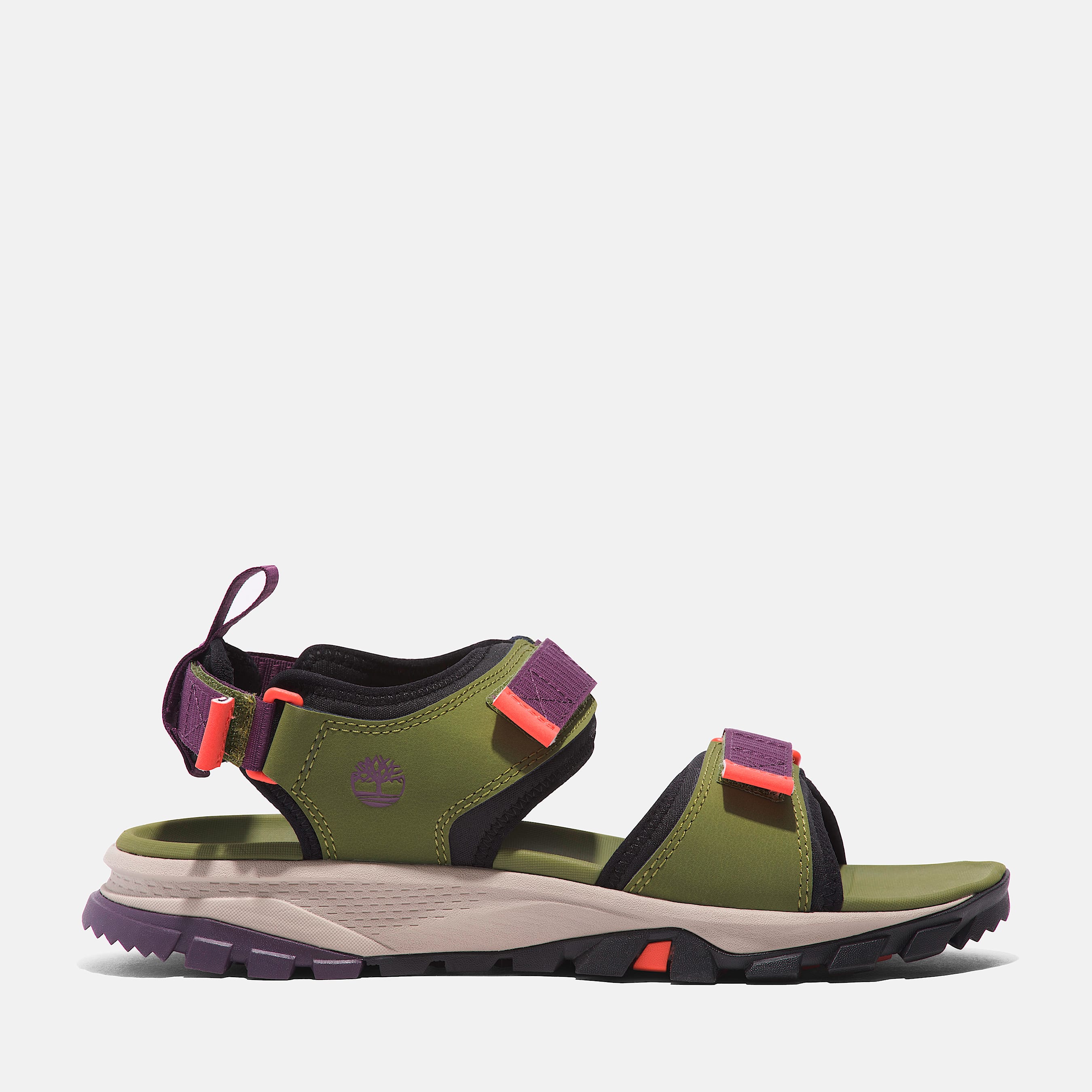 Timberland Women s Lincoln Peak 2 Strap Sandal in Md grn leather
