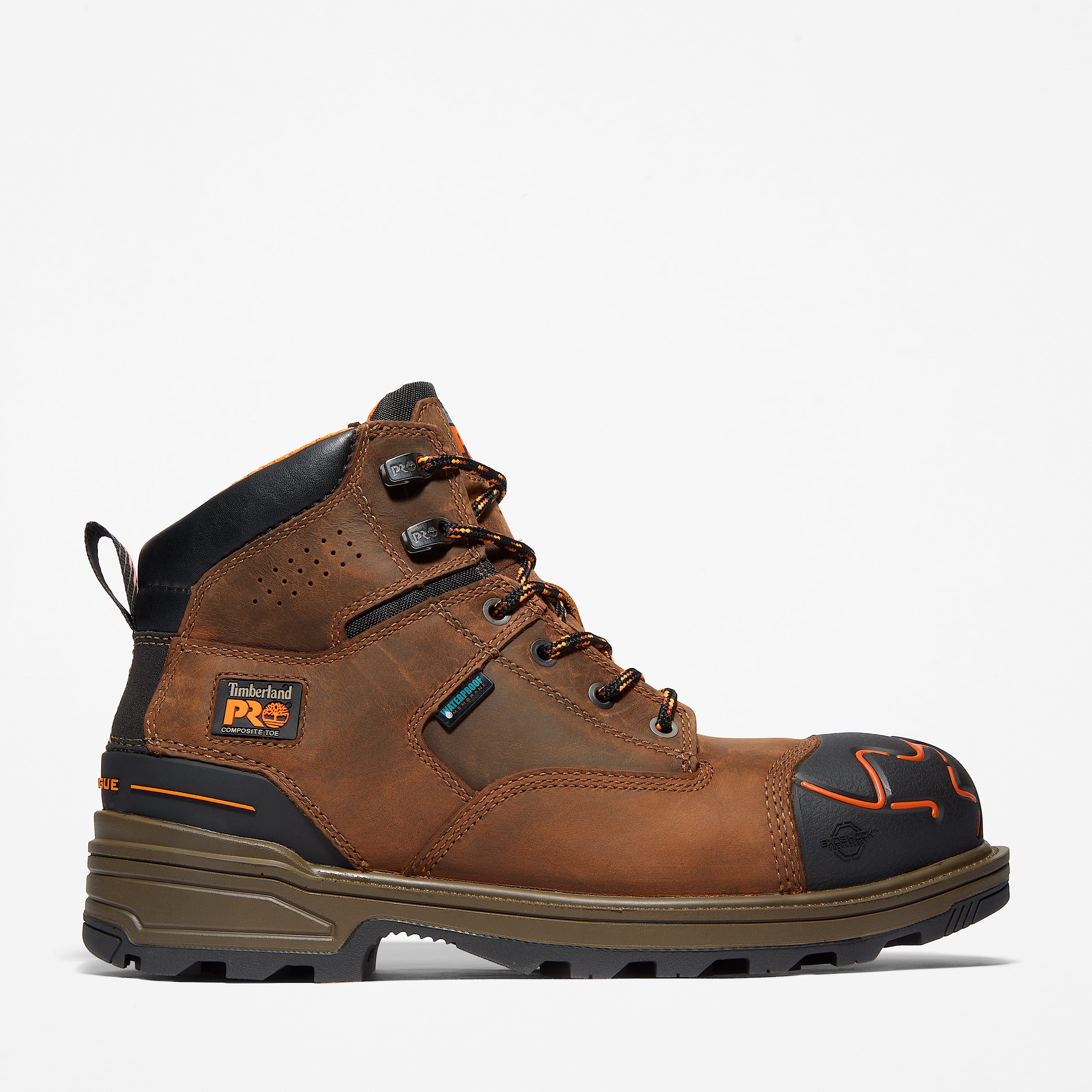Timberland pro men's helix 6 inch soft toe work boots top