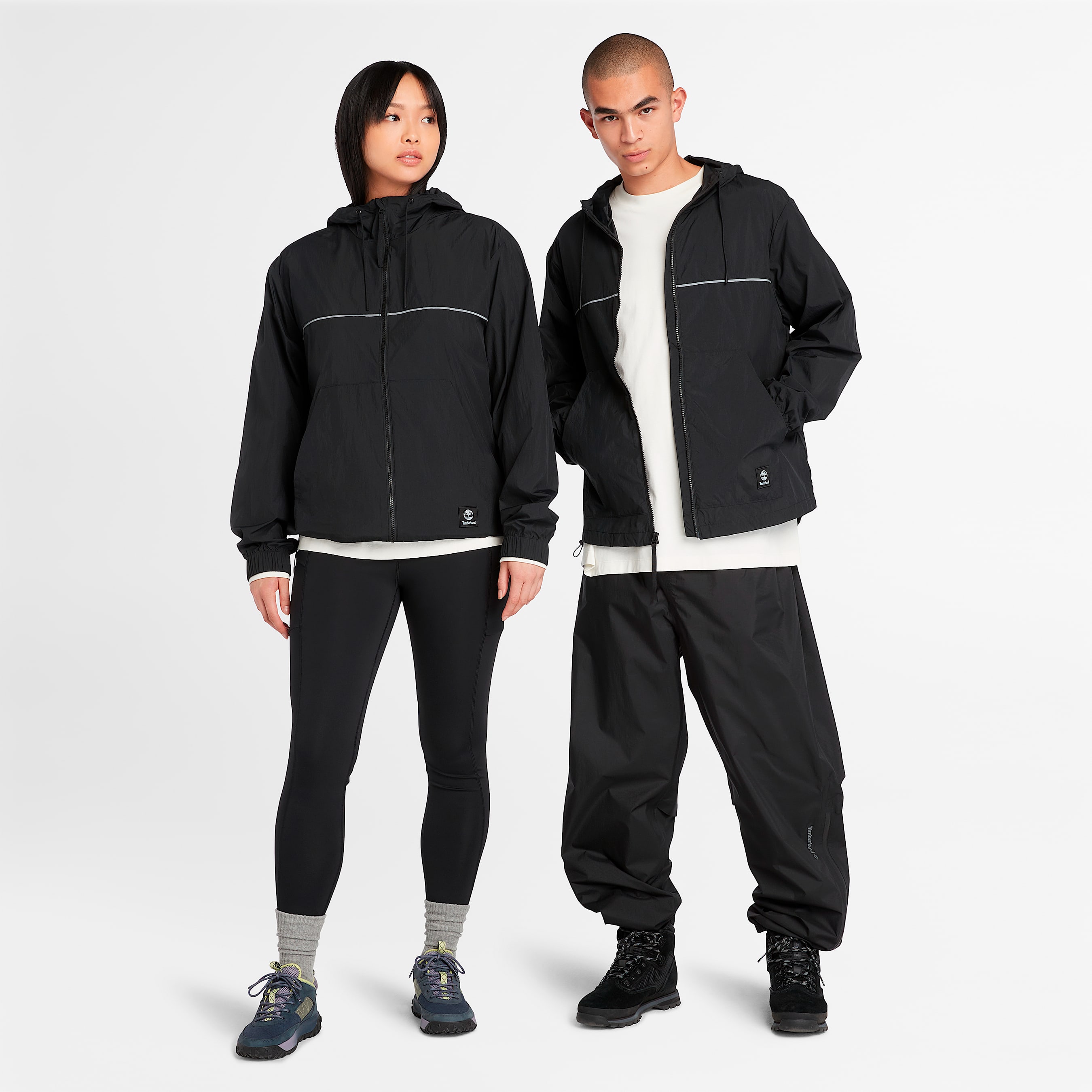 Black zip up windbreaker hotsell