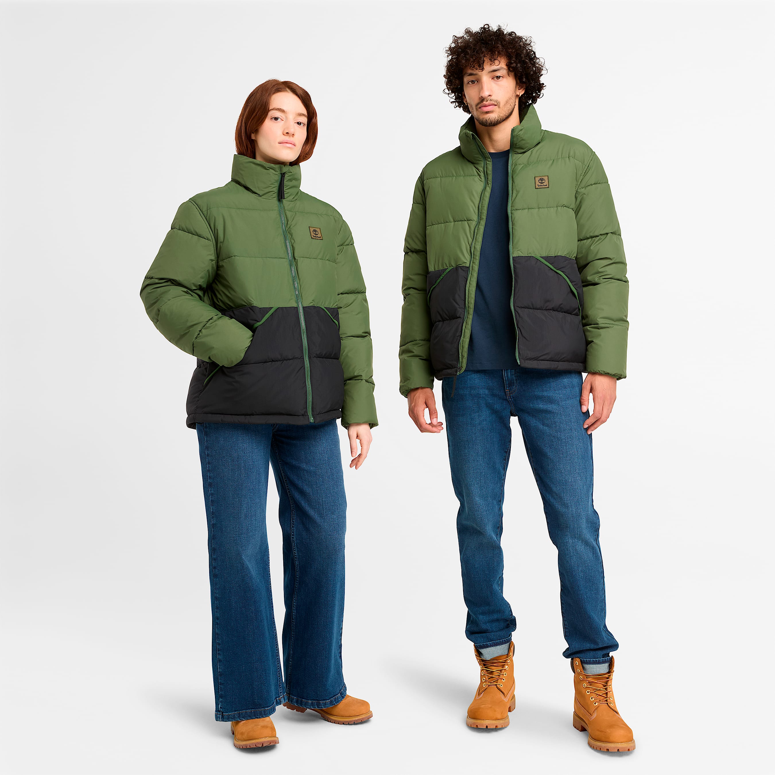 Jean jacket with timberlands clearance