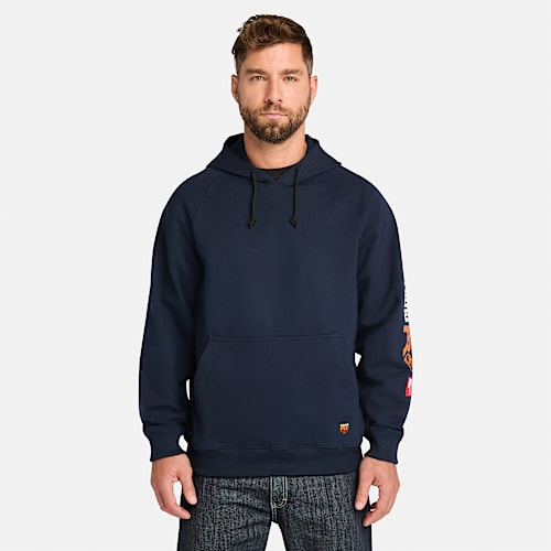 Timberland Tree Logo Hoodie - Black/Wheat | Timberland US