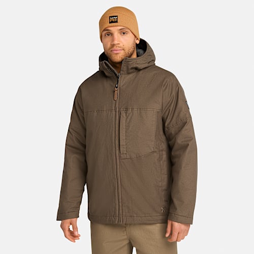 Timberland ジャケット Men's Timberland PRO® Gritman Fleece-Lined Hooded Canvas Jacket