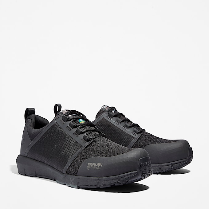 Mens Radius Composite Toe Work Sneaker TBL Black ALT4