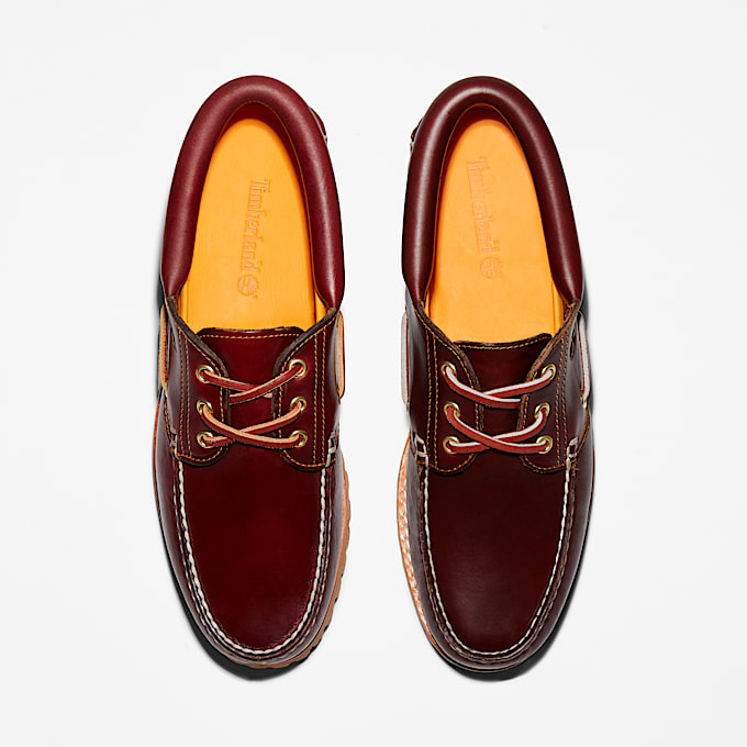 Mens Timberland Authentics 3Eye Boat Shoe TBL Burgundy ALT2