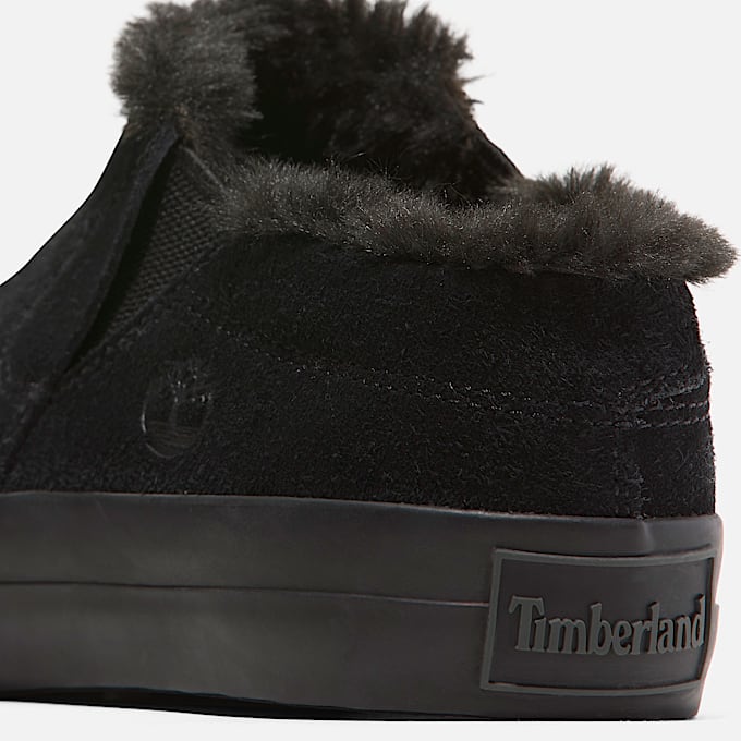 Womens Skyla Bay 20 Warm Lined Sneaker TBL Black Suede ALT7