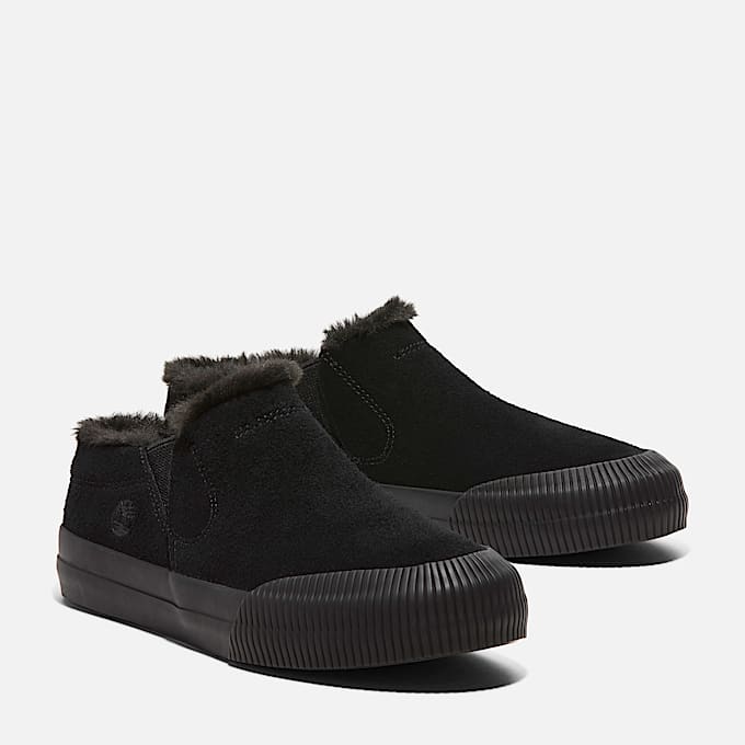 Womens Skyla Bay 20 Warm Lined Sneaker TBL Black Suede ALT4