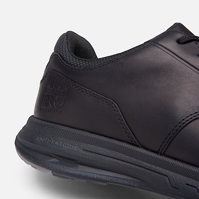 Mens Drivetrain Casual Composite Toe Work Shoe TBL Black FullGrain Leather ALT7