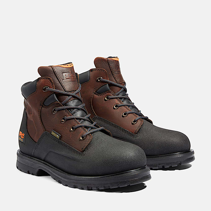 Mens PowerWelt 6 Steel Toe Waterproof Work Boot TBL Brown ALT4