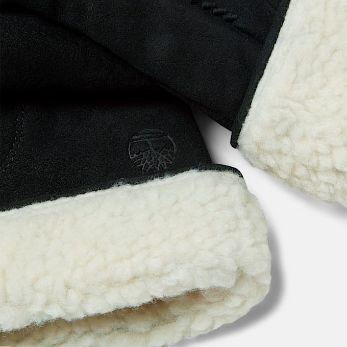 Women's Leather Gloves with Fleece Cuffs