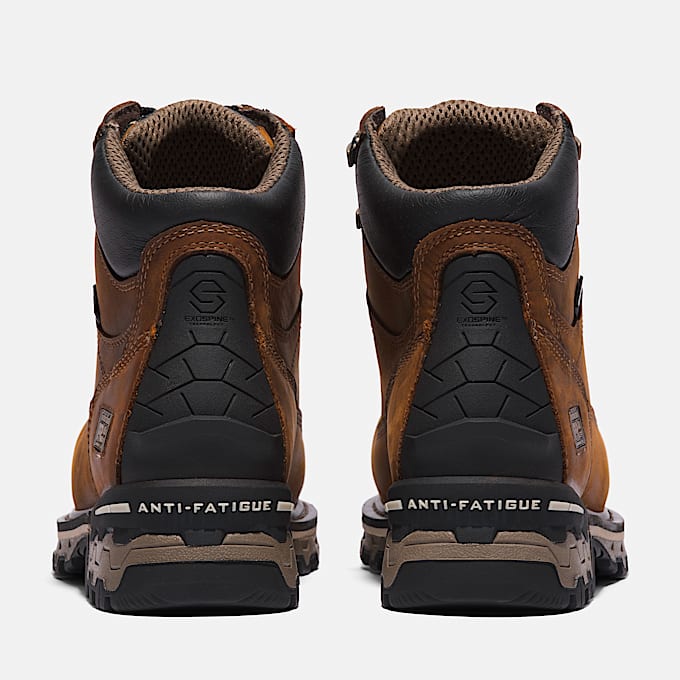 Womens Boondock 6 Waterproof CompToe Work Boot TBL Brown ALT5