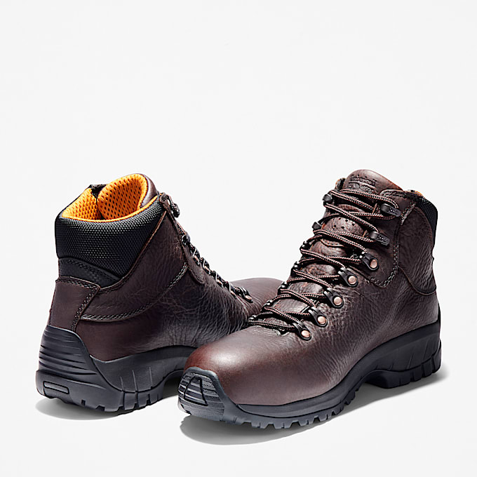 Mens TiTAN Alloy Toe Waterproof Work Boot TBL Brown ALT5