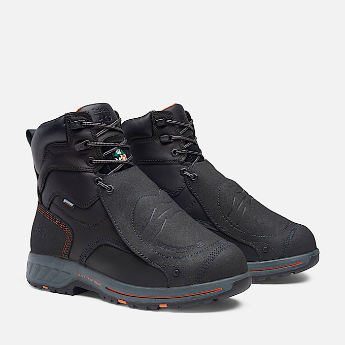 Botte de travail impermable Timberland PRO Endurance HD 8 po avec protgemtatarse et embout en composite pour hommes TBL Noir ALT4