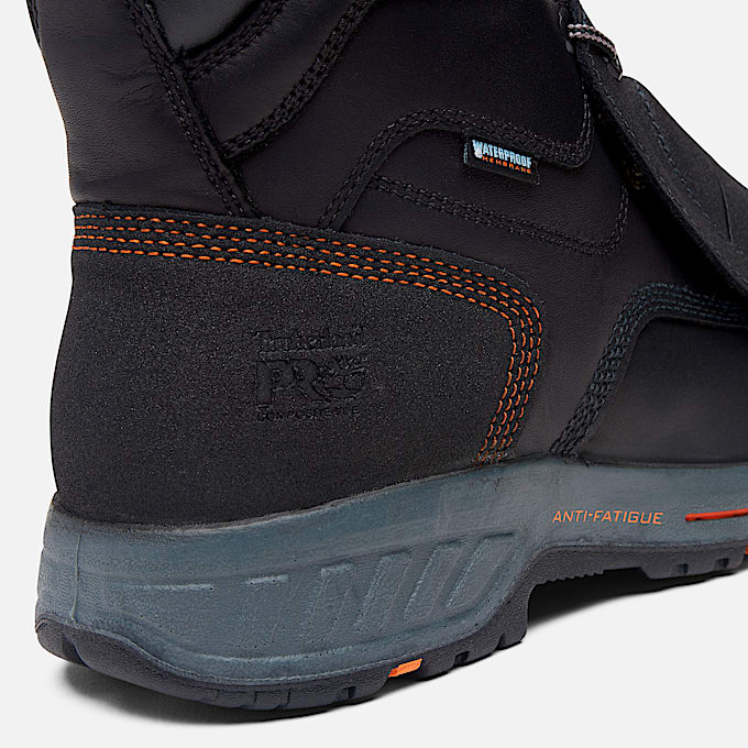 Botte de travail impermable Timberland PRO Endurance HD 8 po avec protgemtatarse et embout en composite pour hommes TBL Noir ALT7
