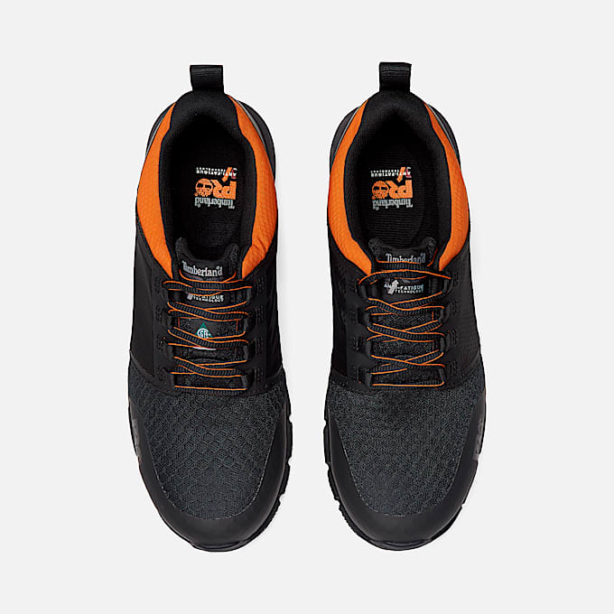 Chaussure de travail Timberland PRO Radius embout en composite pour hommes TBL NoirOrange ALT2