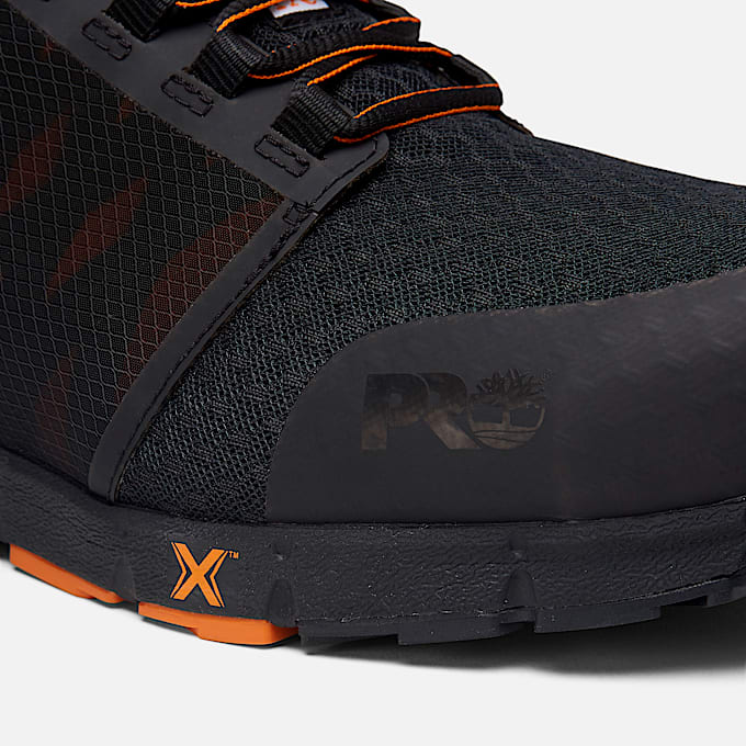 Chaussure de travail Timberland PRO Radius embout en composite pour hommes TBL NoirOrange ALT7