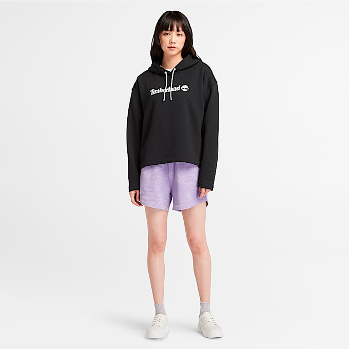 Short molletonné à effet tie-dye saisonnier pour femmes
