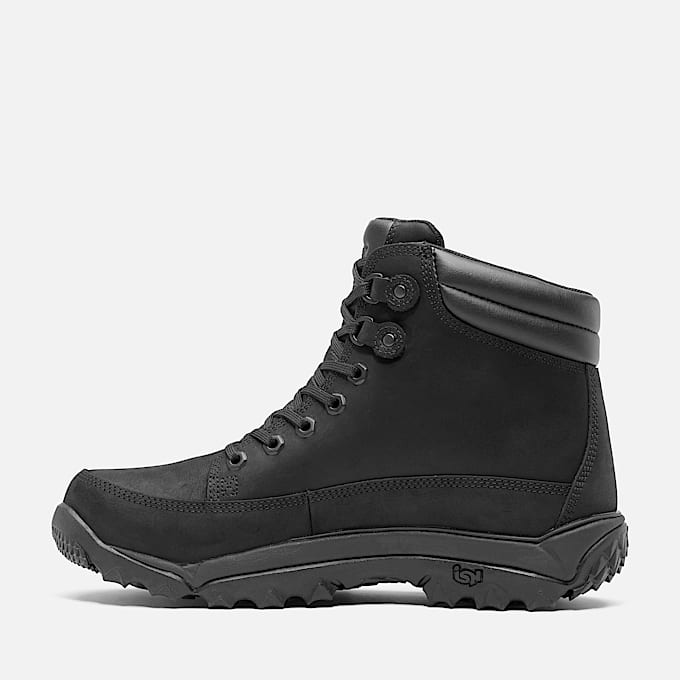 Mens Rime Ridge Waterproof Mid Boot TBL Black Nubuck ALT6