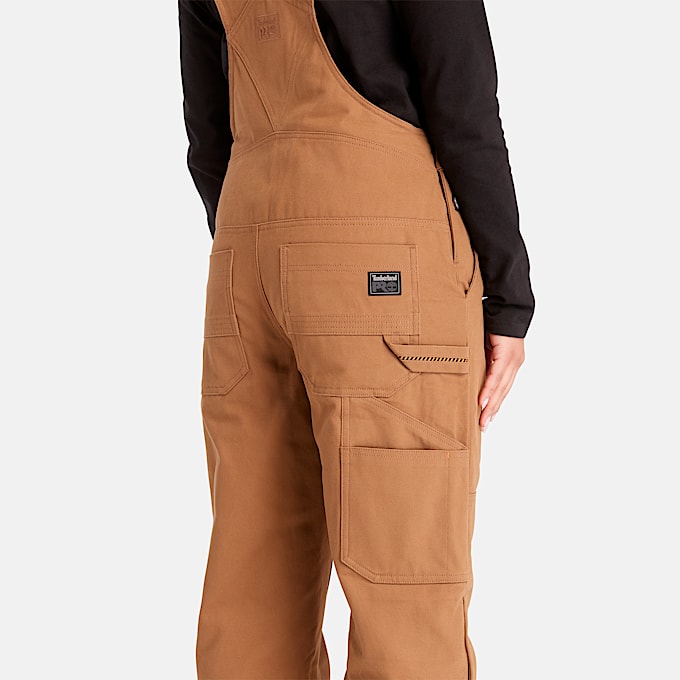 Womens Timberland PRO Gritman Insulated Bib Overall TBL Dark Wheat ALT4