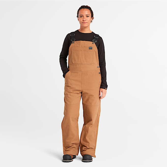 Womens Timberland PRO Gritman Insulated Bib Overall TBL Dark Wheat ALT1