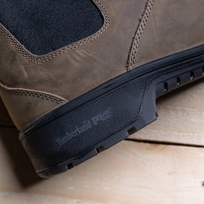 Mens Timberland PRO Nashoba SoftToe SlipOn Work Boot TBL Brown ALT11