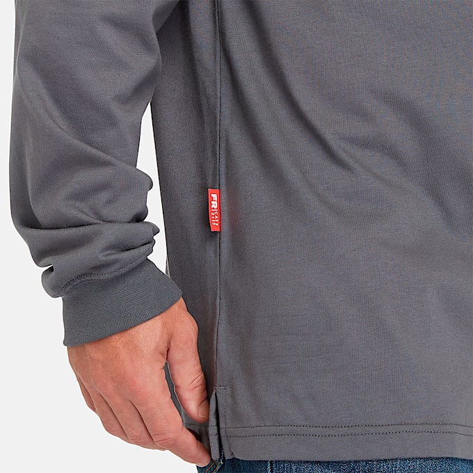 T-shirt de manga larga para hombre resistente al fuego