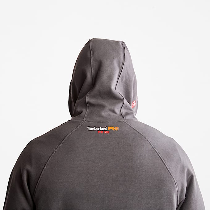 Mens Timberland PRO Hood Honcho FlameResistant FullZip Hoodie TBL Charcoal ALT5