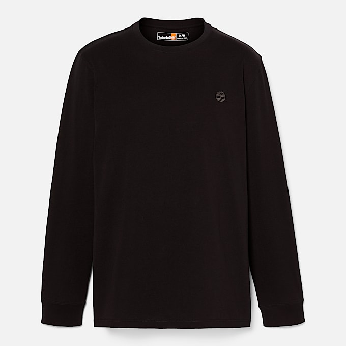 T-shirt à manches longues Oyster River avec logo sur la poitrine pour hommes