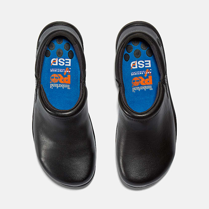 Womens Newbury Casual Alloy Toe Work Shoe TBL Black ALT2