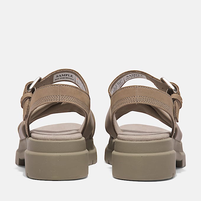 Womens London Vibe CrossStrap Sandal TBL Light Taupe FullGrain ALT5